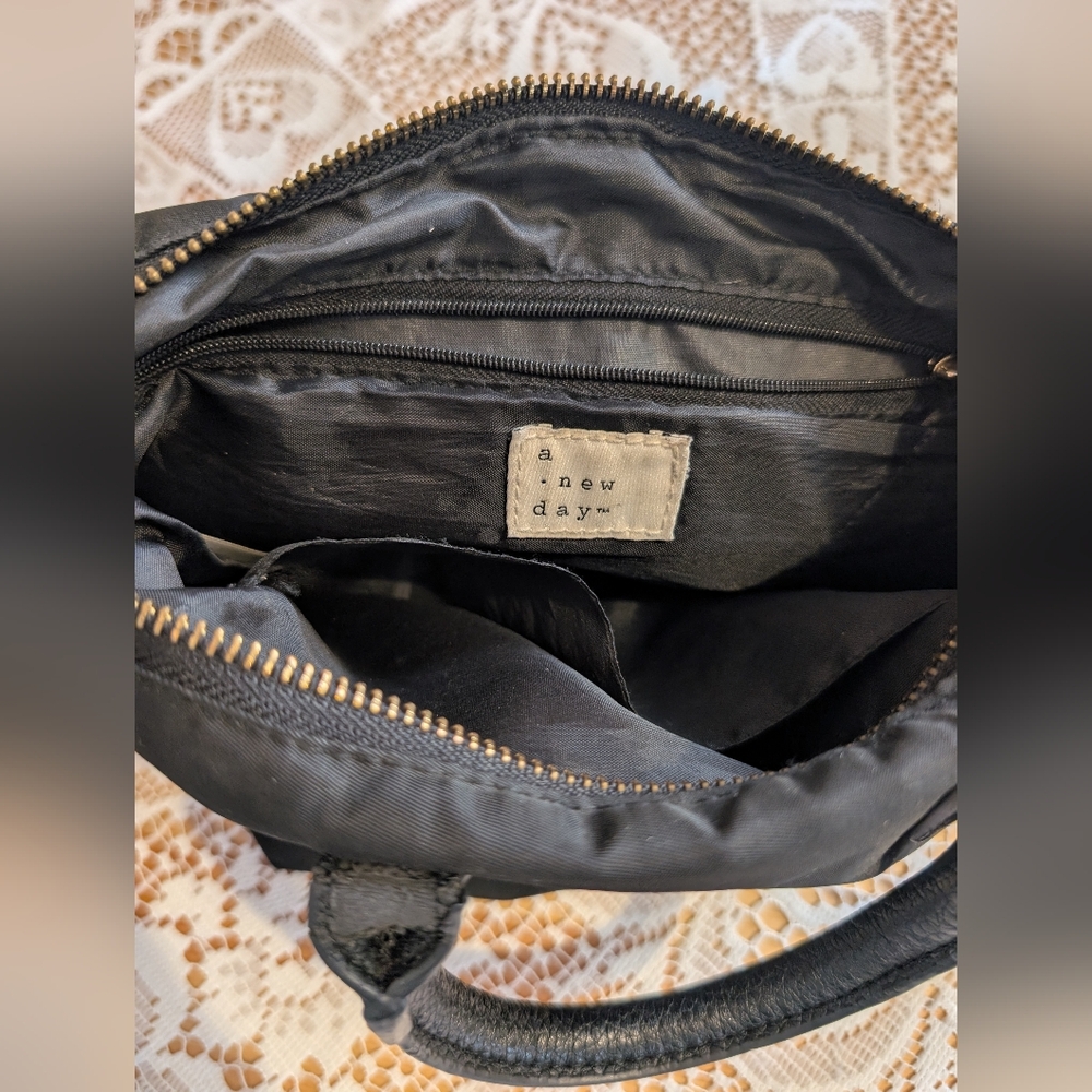 a new day Black Nylon Crossbody Tote with Top Handles - Picture 3 of 4